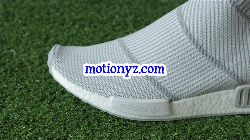 Real Boost Adidas NMD City Sock Primeknit Light Grey